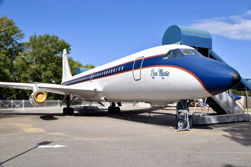 Elvis Presley's private jet, the Lisa Marie, on display at Graceland