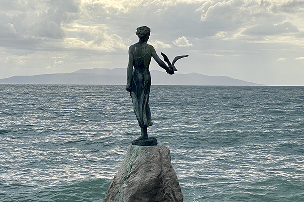 OPATIJA statue by the Adriatic Sea (KK image)